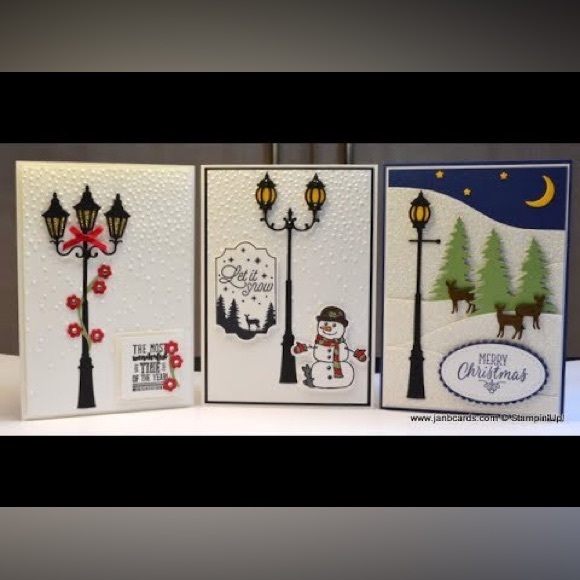 🍒 Stampin’ Up! 🍒 “Christmas Lampost” Thinlits Dies Set. - Picture 2 of 7